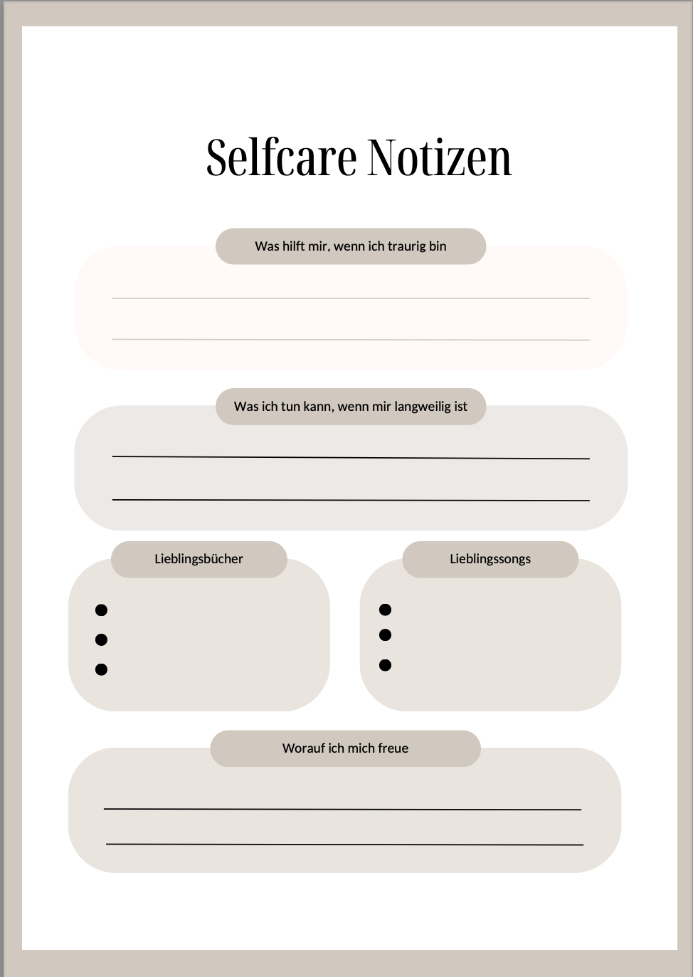 Selbstliebe – Das Journal