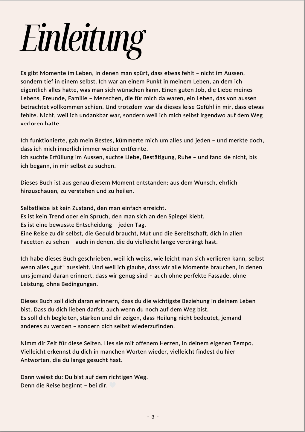 Selbstliebe - der Weg zurück zu dir