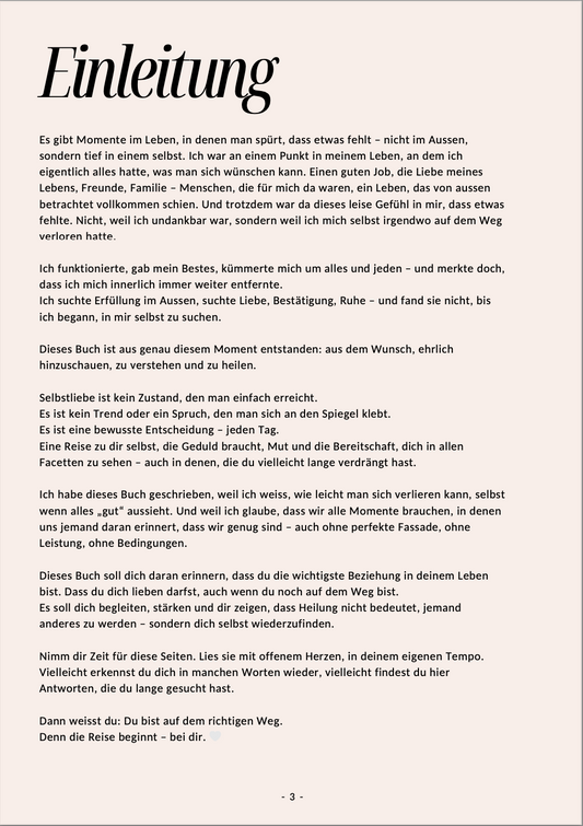 Selbstliebe - der Weg zurück zu dir